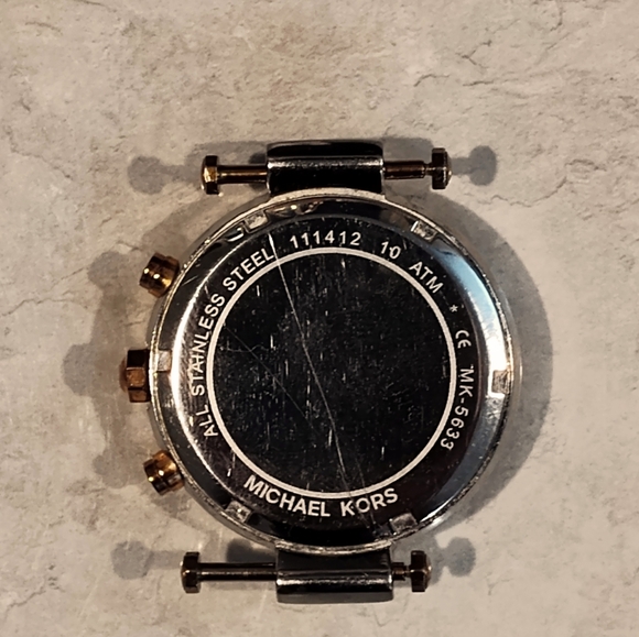 MICHAEL KORS PARKER MK5633 ROSE GOLD WATCH MOTHER OF PEARL FACE NEEDS NEW BAND - Picture 5 of 16